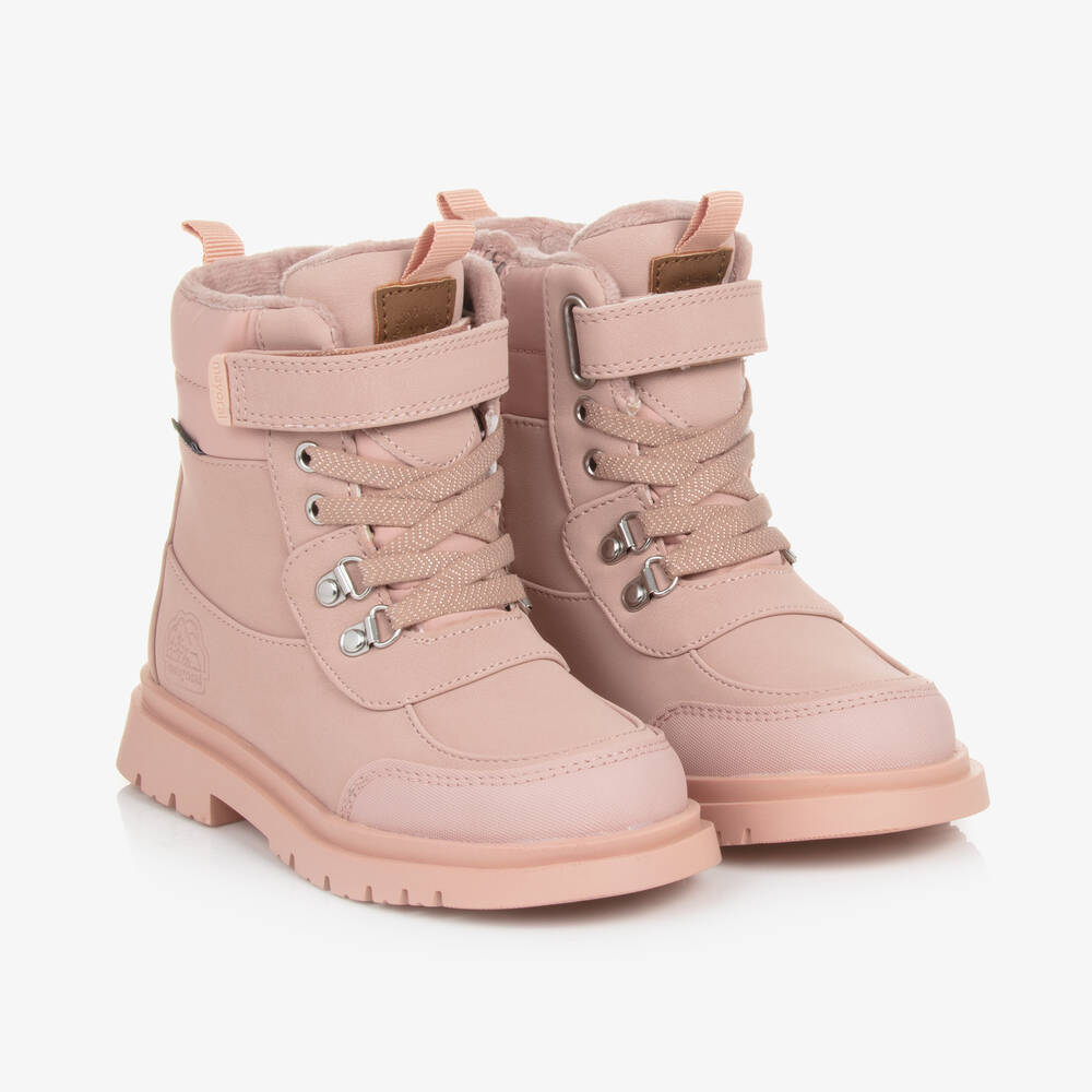 Mayoral - Pink Faux Leather Waterproof Boots | Childrensalon