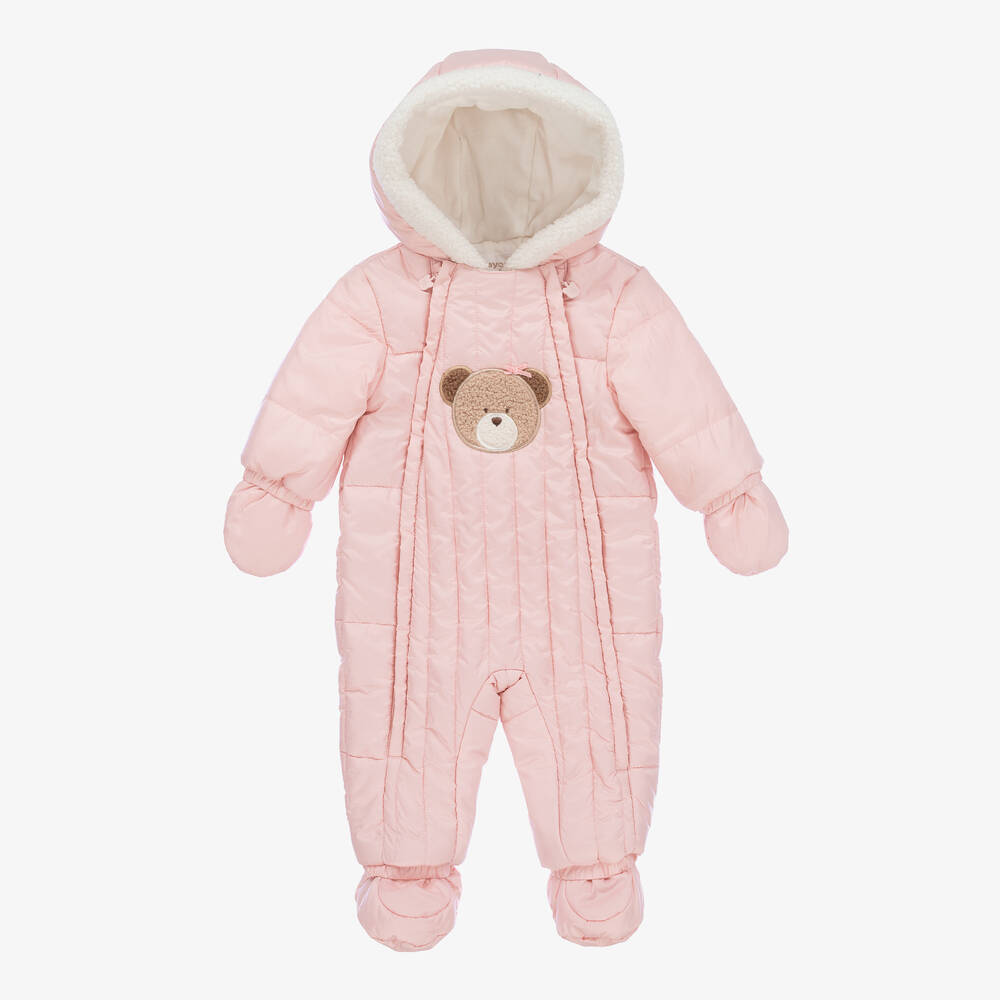 Mayoral - Pink Padded Baby Snowsuit | Childrensalon
