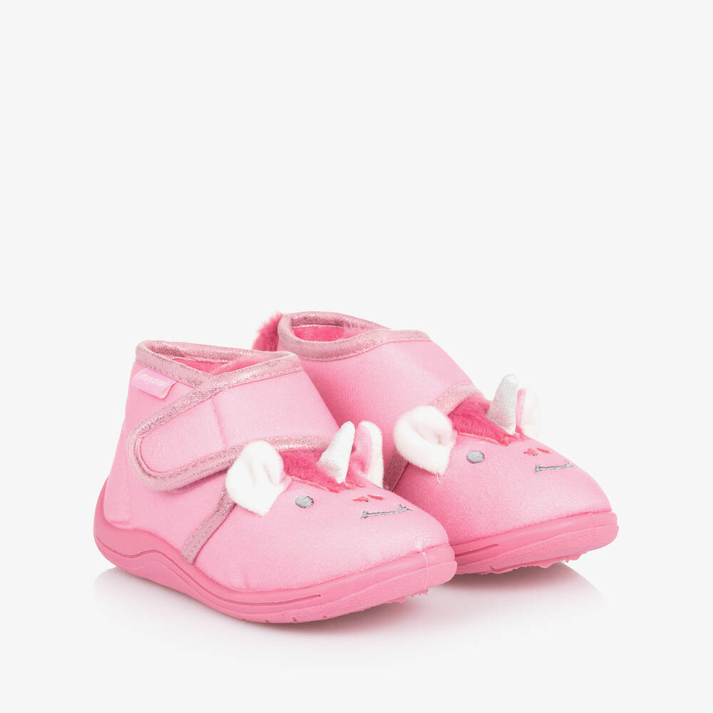 Mayoral - Pink Unicorn Slippers | Childrensalon