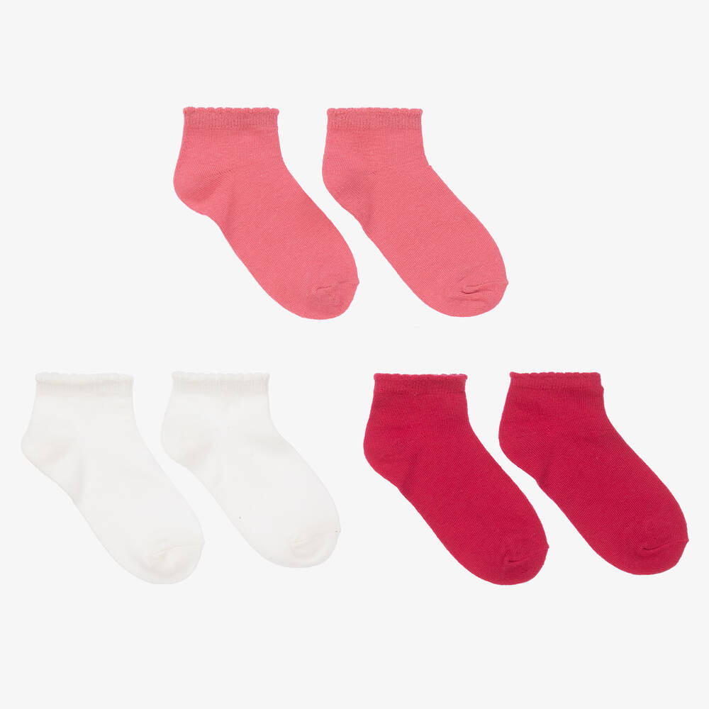 Mayoral - Teen Girls Cotton Socks (3 Pack) | Childrensalon