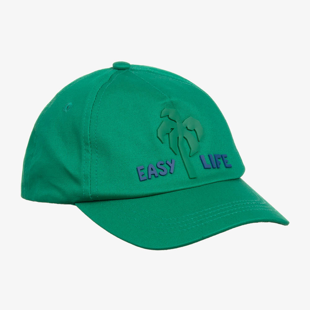 Mayoral Teen Green Cotton Palm Tree Cap