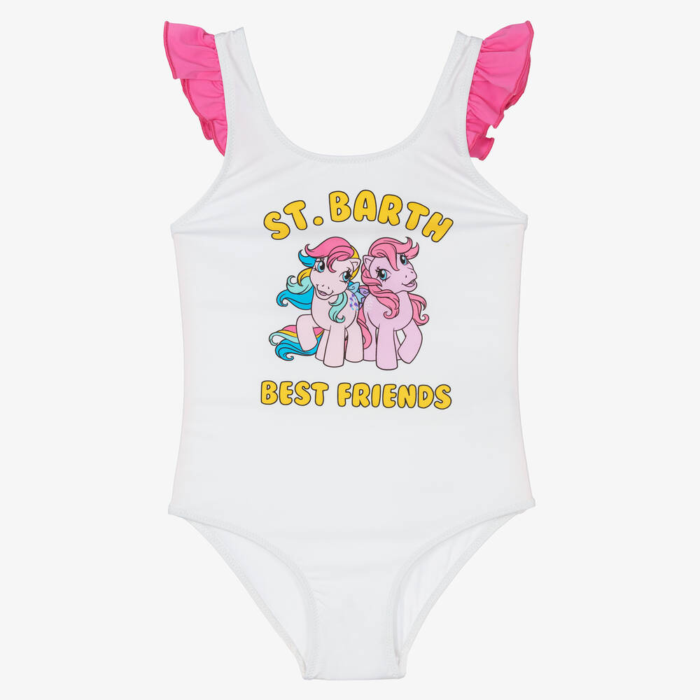 MC2 Saint Barth - Girls White My Little Pony Swimsuit | Childrensalon
