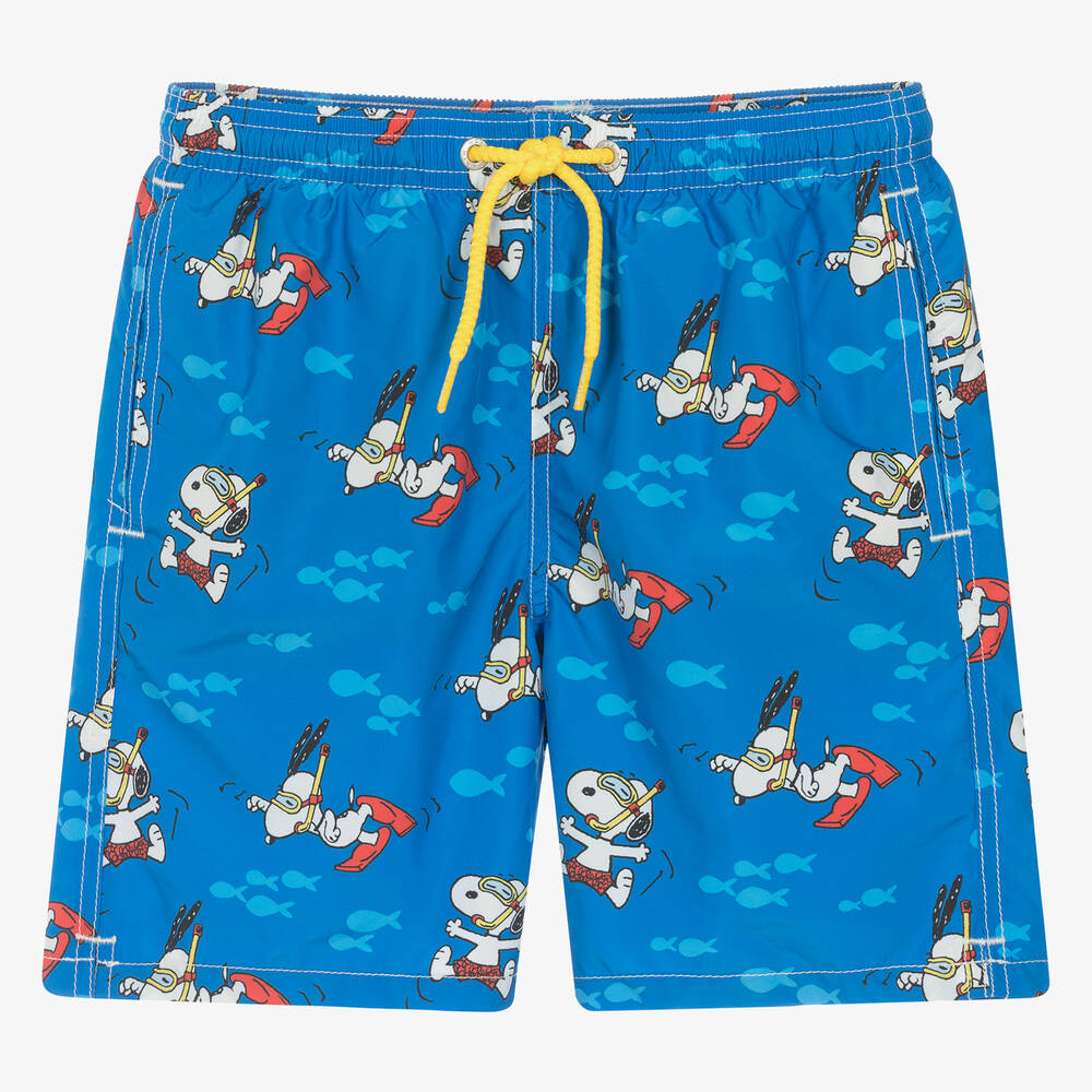 MC2 Saint Barth - Teen Boys Blue Peanuts Swim Shorts | Childrensalon