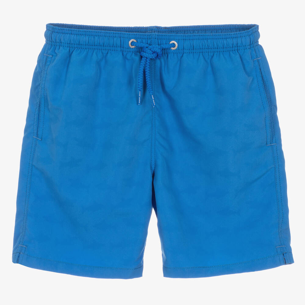MC2 Saint Barth - Teen Boys Blue Print-Reveal Swim Shorts | Childrensalon