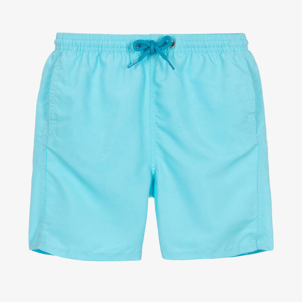 MC2 Saint Barth - Teen Boys Blue Water-Reactive Swim Shorts | Childrensalon