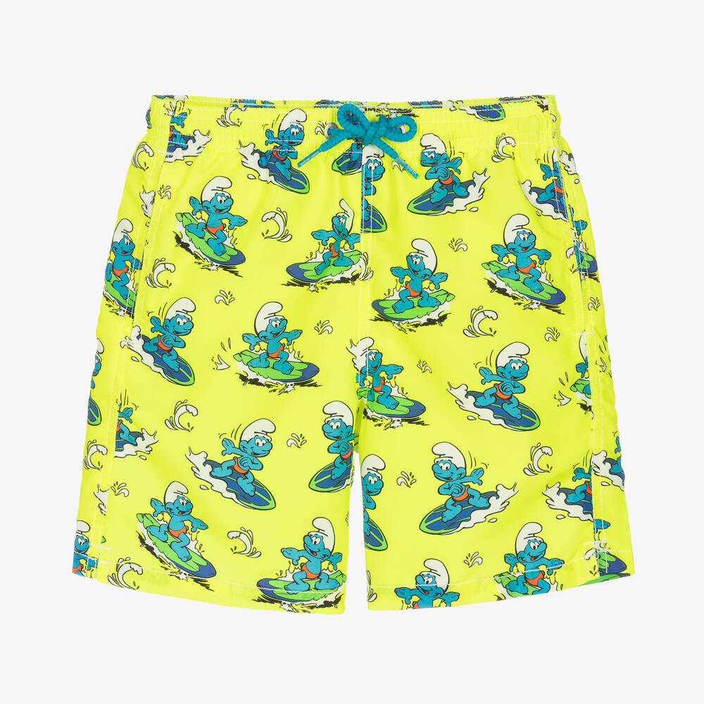 MC2 Saint Barth - Teen Boys Neon Yellow Smurf Swim Shorts | Childrensalon