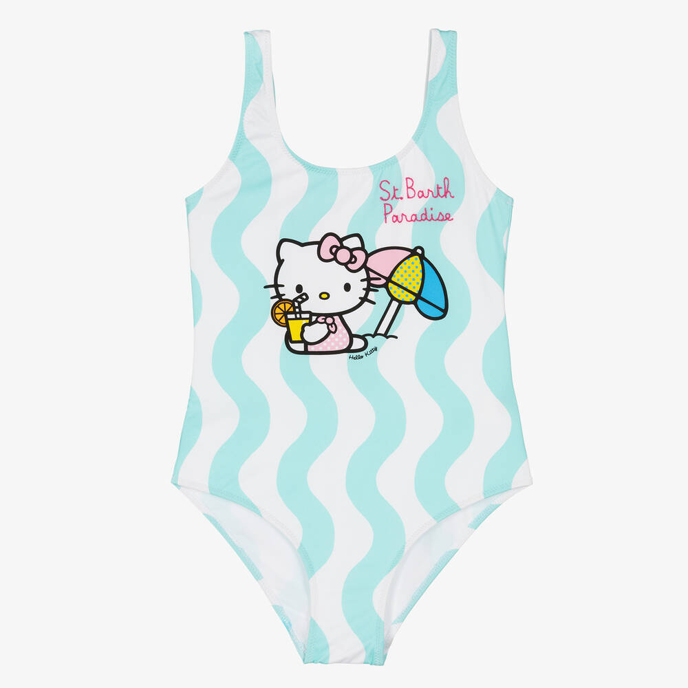 MC2 Saint Barth - Teen Girls Blue Hello Kitty Swimsuit | Childrensalon