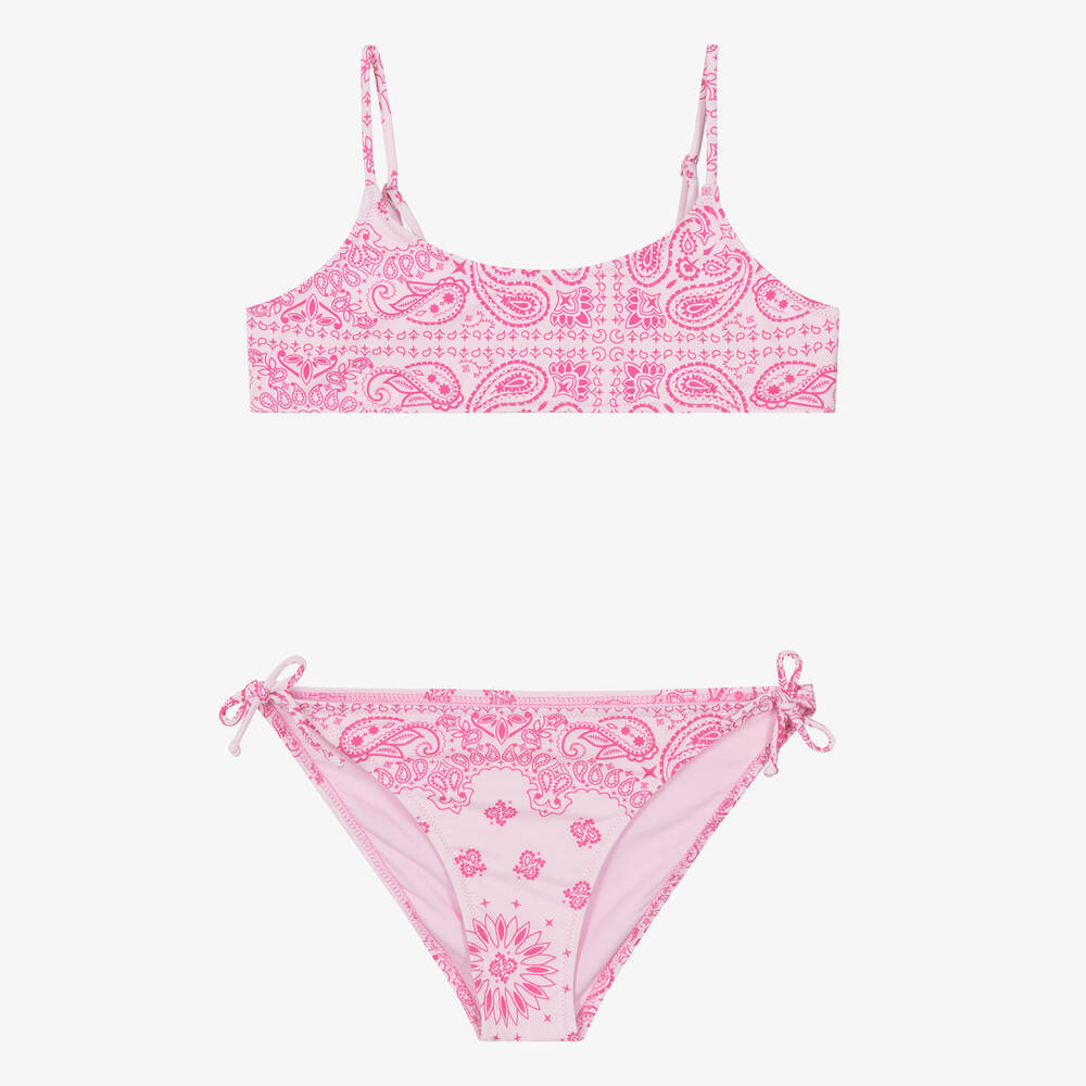 MC2 Saint Barth - Teen Girls Pink Bandana Print Bikini | Childrensalon