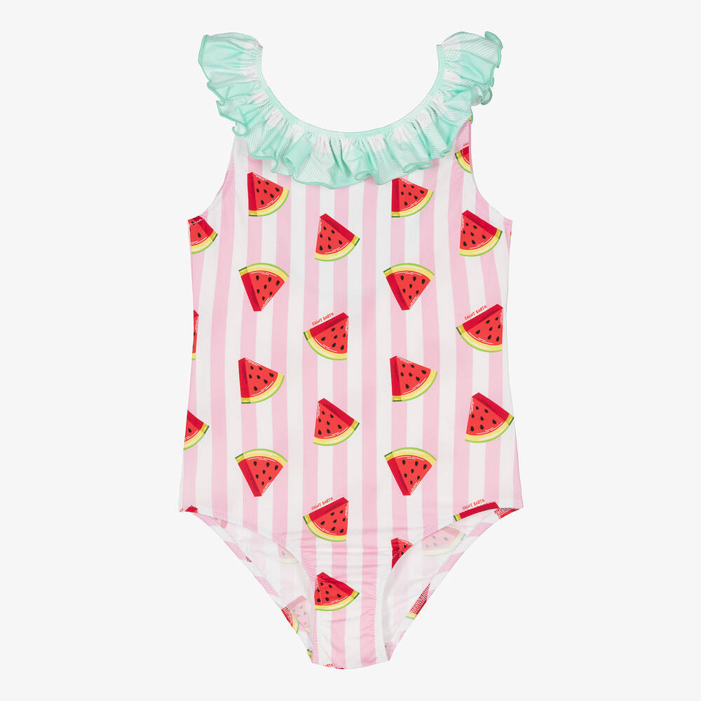 MC2 Saint Barth - Teen Girls Pink Watermelon Swimsuit | Childrensalon