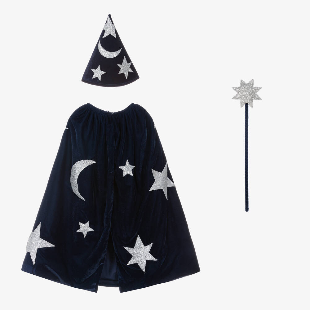 Meri Meri - Blaues Zauberer-Kostüm aus Samt | Childrensalon