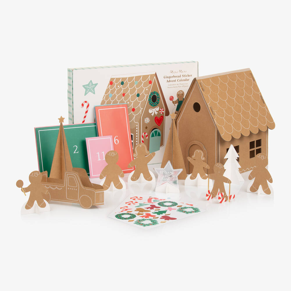 Meri Meri - Gingerbread House Advent Calendar (31cm) | Childrensalon