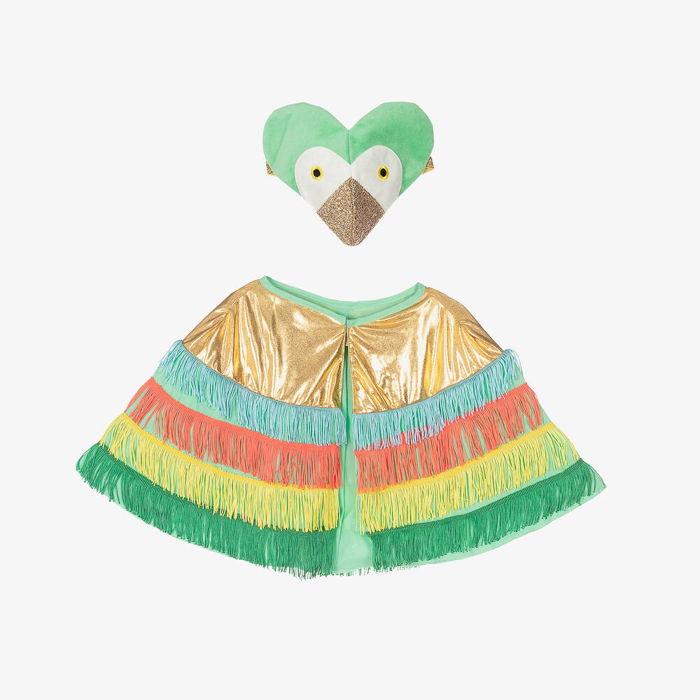 Meri Meri - Grünes Papageien-Kostüm-Set | Childrensalon