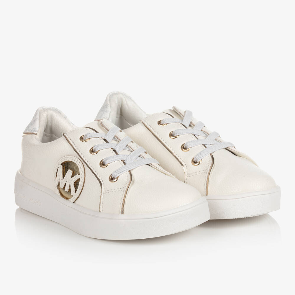 Michael Kors Kids - Sneakers in Weiß und Gold (Baby) | Childrensalon