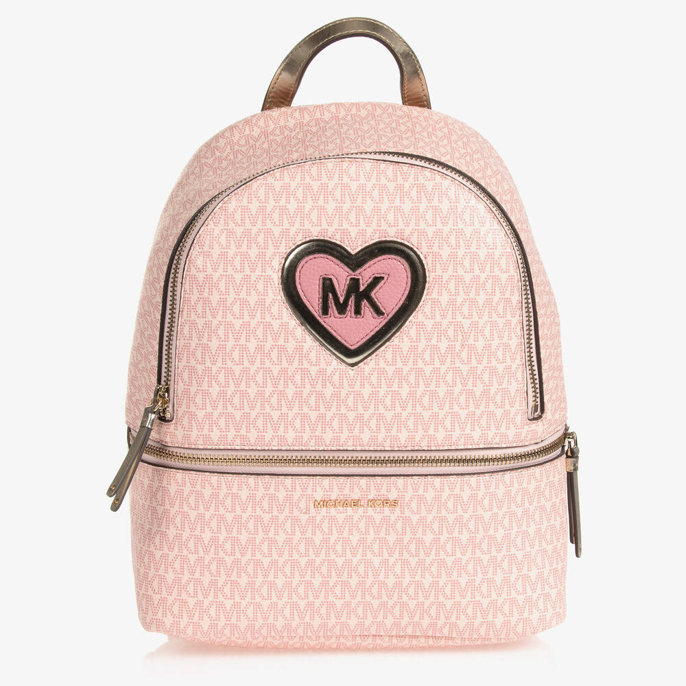 Michael Kors Kids - Girls MK Logo Backpack (29cm) | Childrensalon