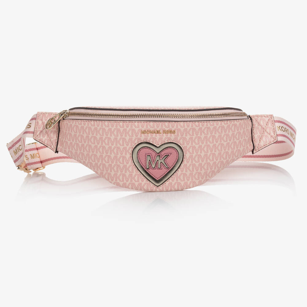 Michael Kors Kids - Girls Pink Belt Bag (32cm) | Childrensalon