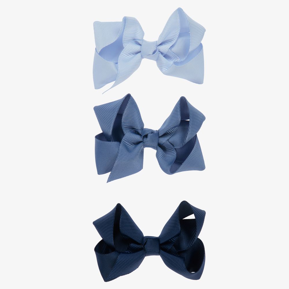 Milledeux - Lot de 3 barrettes bleues (8 cm) | Childrensalon