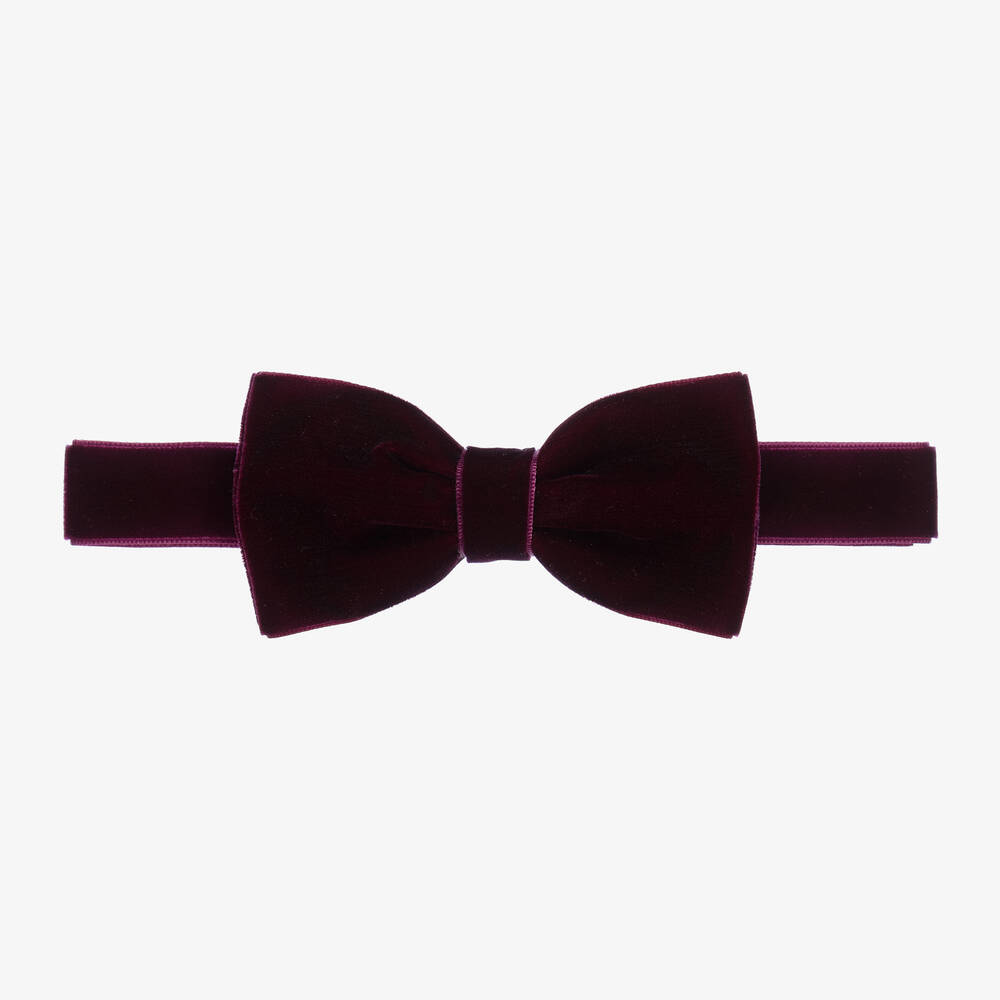 Milledeux - Boys Purple Velvet Bow Tie (10cm) | Childrensalon