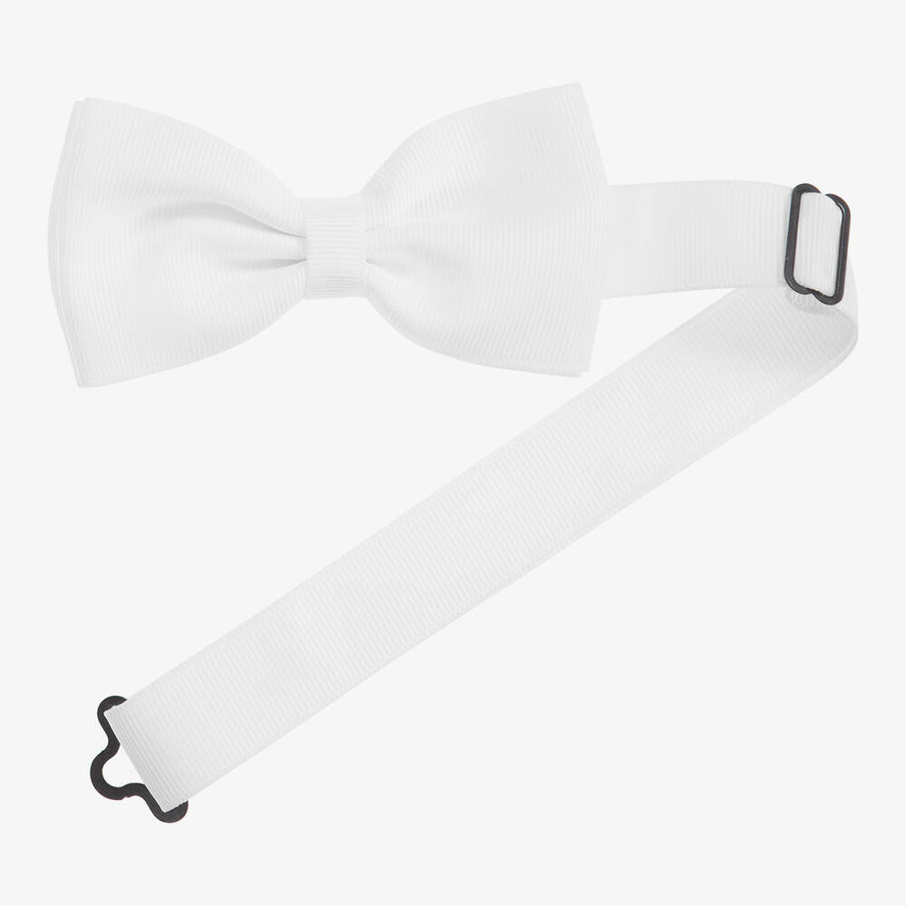 Milledeux - Boys White Bow Tie (10cm) | Childrensalon