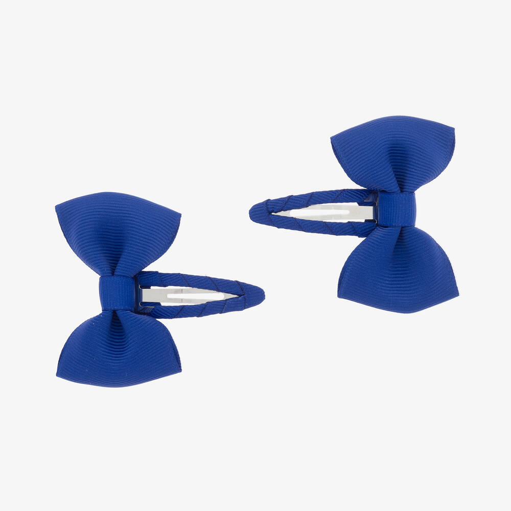 Shop Milledeux Girls Blue Bow Hair Clips (2 Pack)