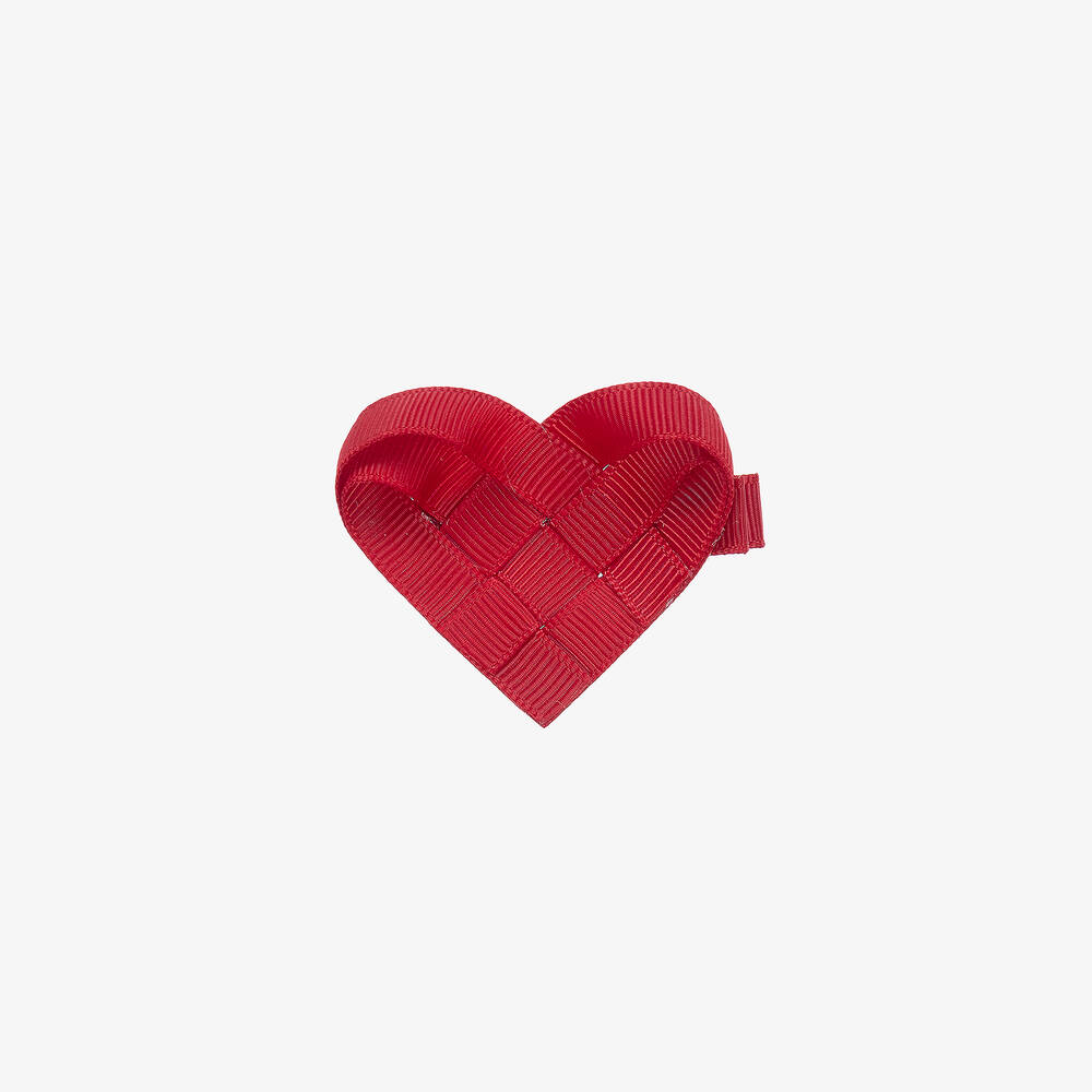 Milledeux - Barrette cœur rouge fille (5cm) | Childrensalon