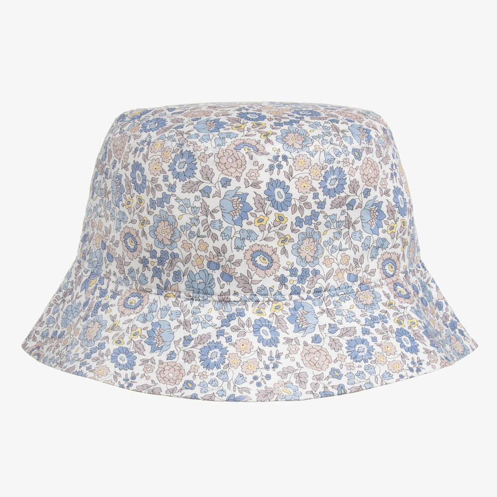 Milledeux - قبعة للشمس قطن لون أبيض للبنات | Childrensalon