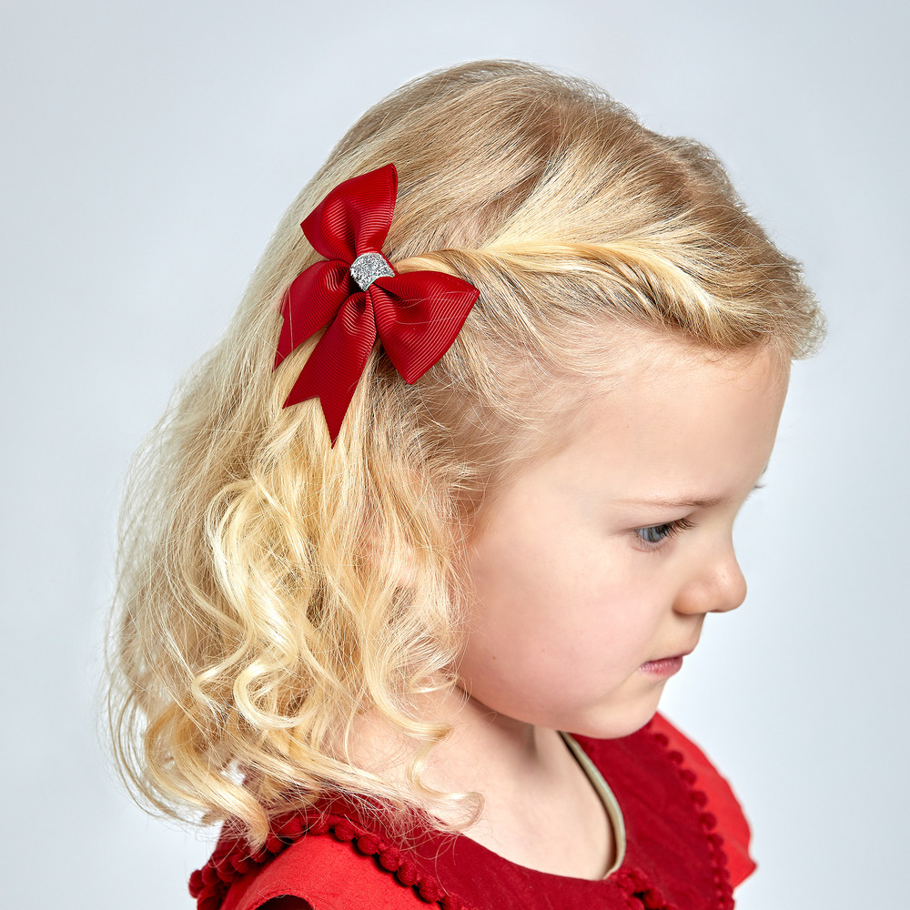 red hair clips for toddlers