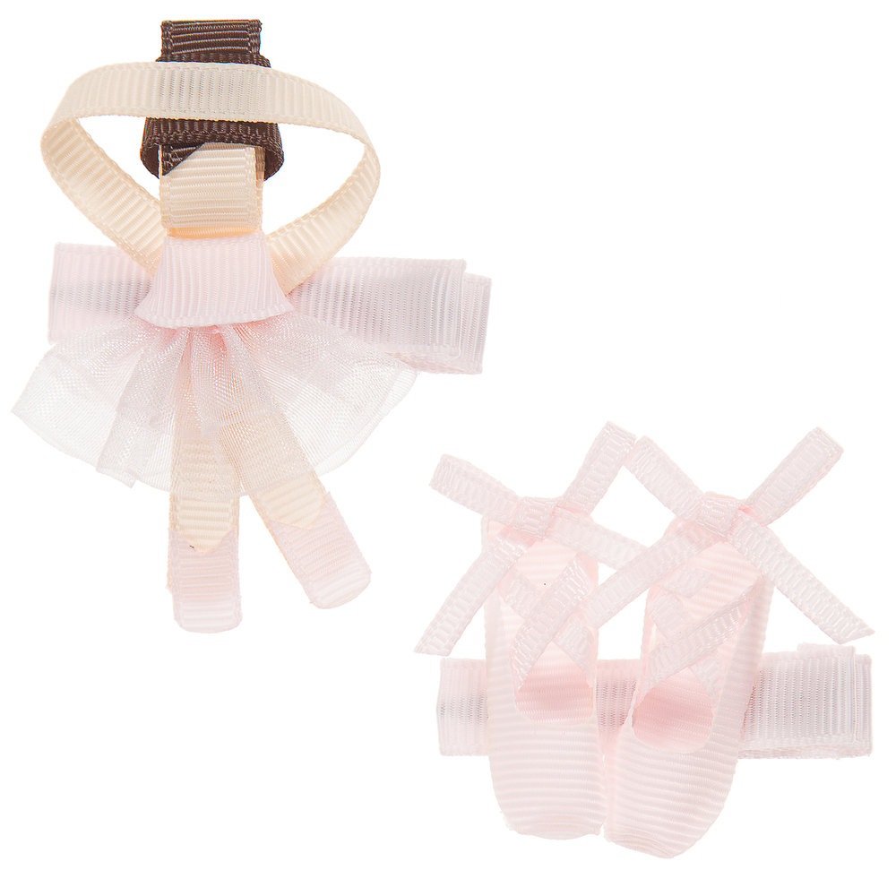 Milledeux - Pink Ballet Hairclips (2 Pack) | Childrensalon