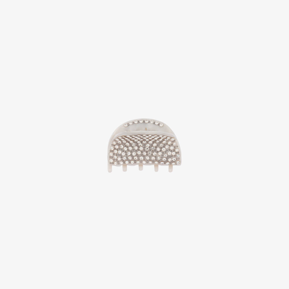 Milledeux - White Diamante Hairclip (5cm) | Childrensalon