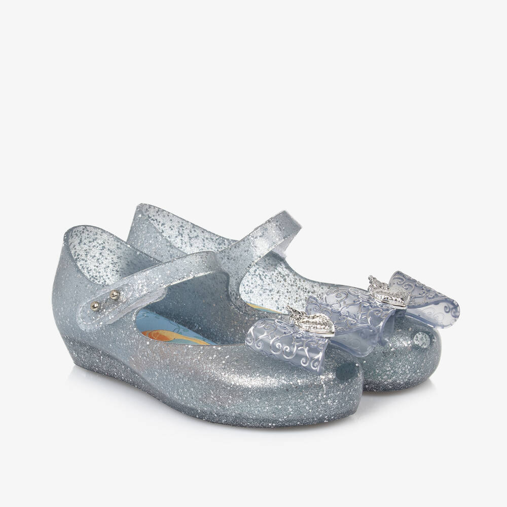 Mini Melissa - Girls Blue Disney Jelly Shoe | Childrensalon