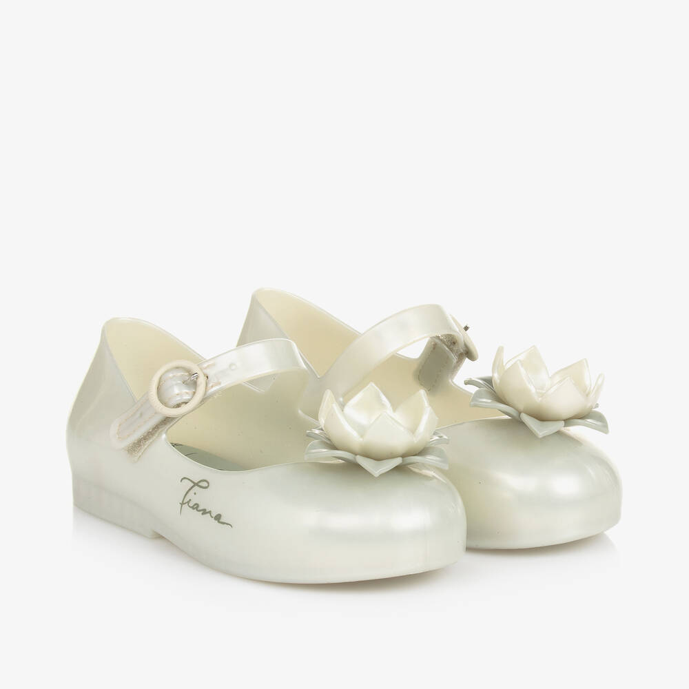 Mini Melissa - Girls Green Disney Jelly Shoes | Childrensalon