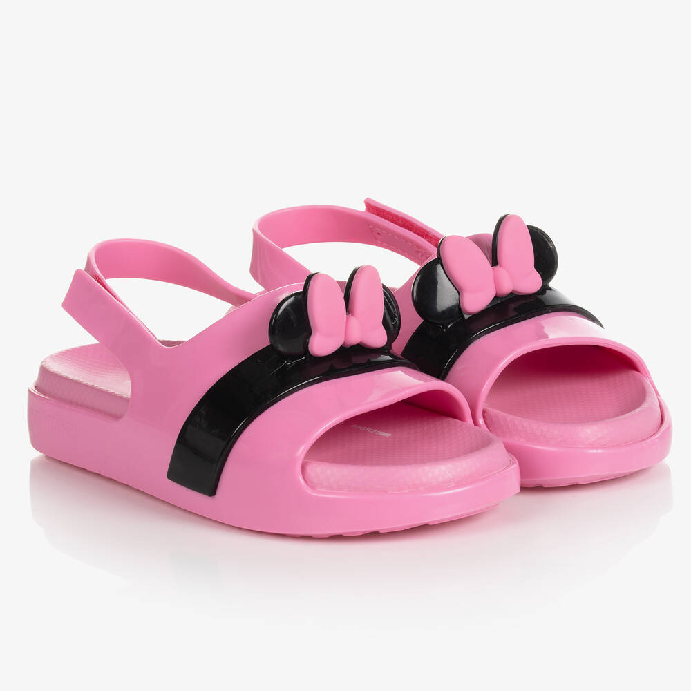 Mini Melissa - Sandales plastique rose Minnie | Childrensalon