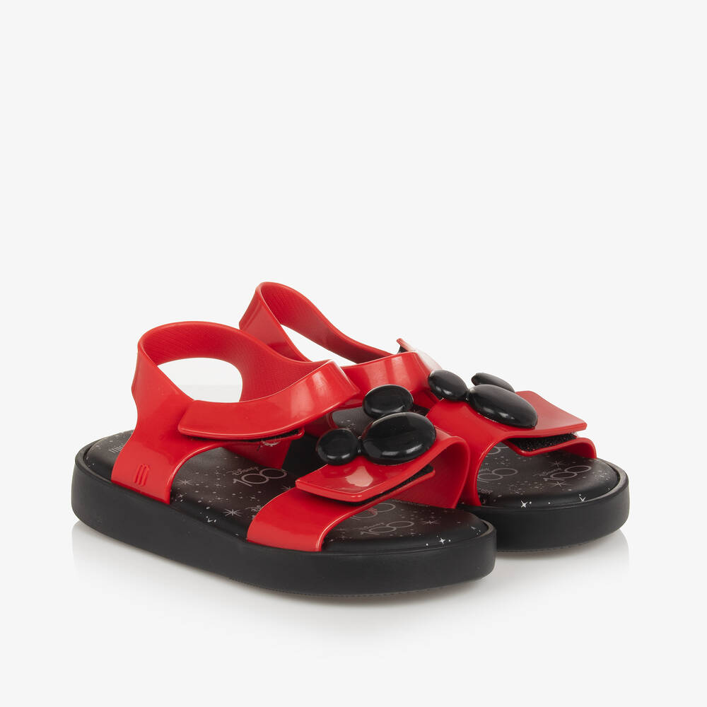 Mini Melissa - Girls Red Disney Jelly Sandals | Childrensalon