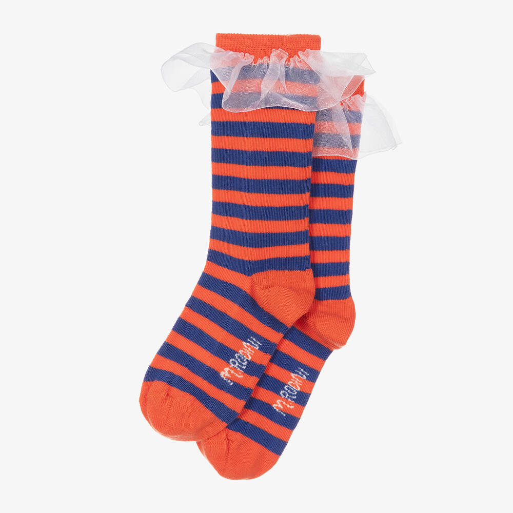 stripe frill socks mini rodini