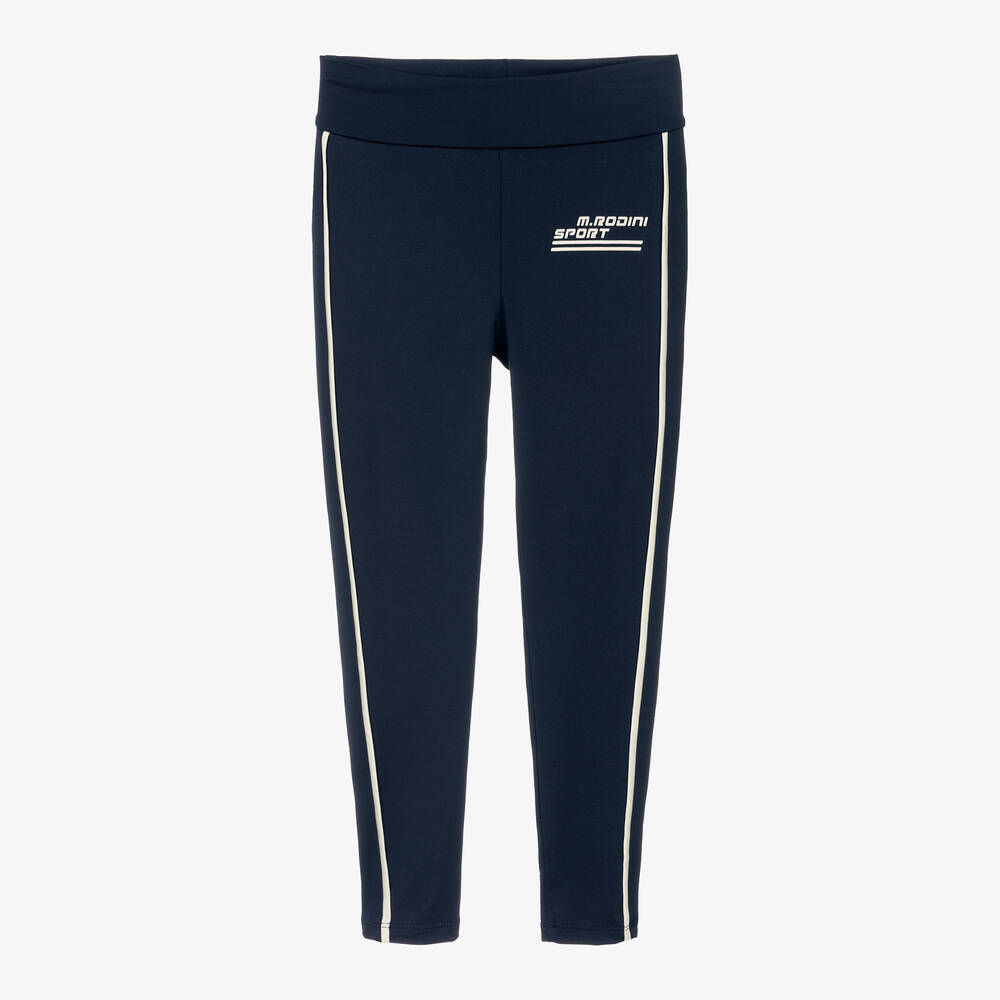 Mini Rodini - Navy Blue Quick Dry Sports Leggings | Childrensalon