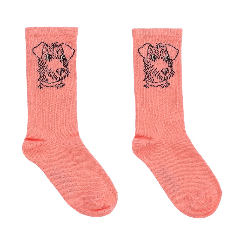 Mini Rodini Babies' Pink Organic Cotton Socks