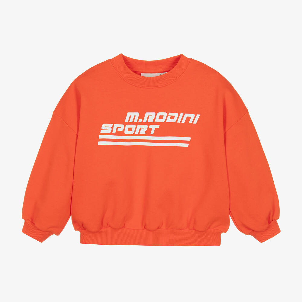 Mini Rodini - Red Organic Cotton Sweatshirt | Childrensalon