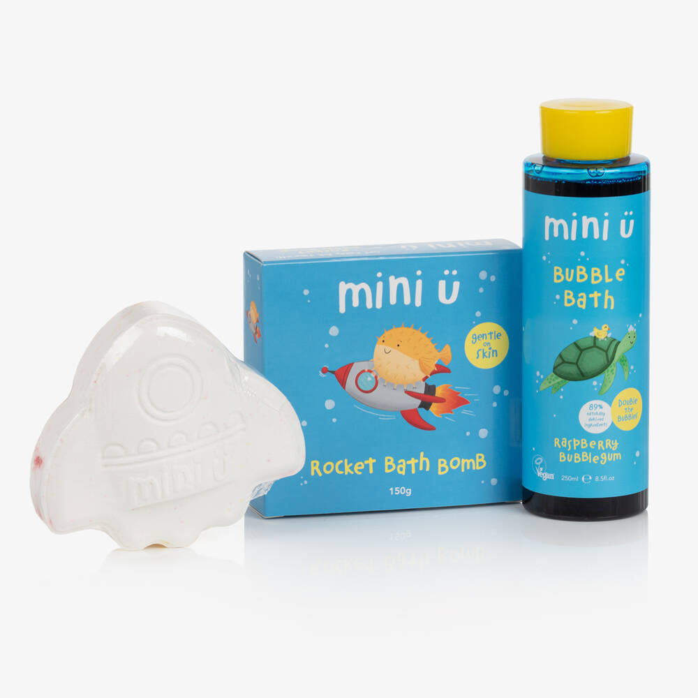 Mini U - Raspberry Rocket Bath Gift Set   | Childrensalon