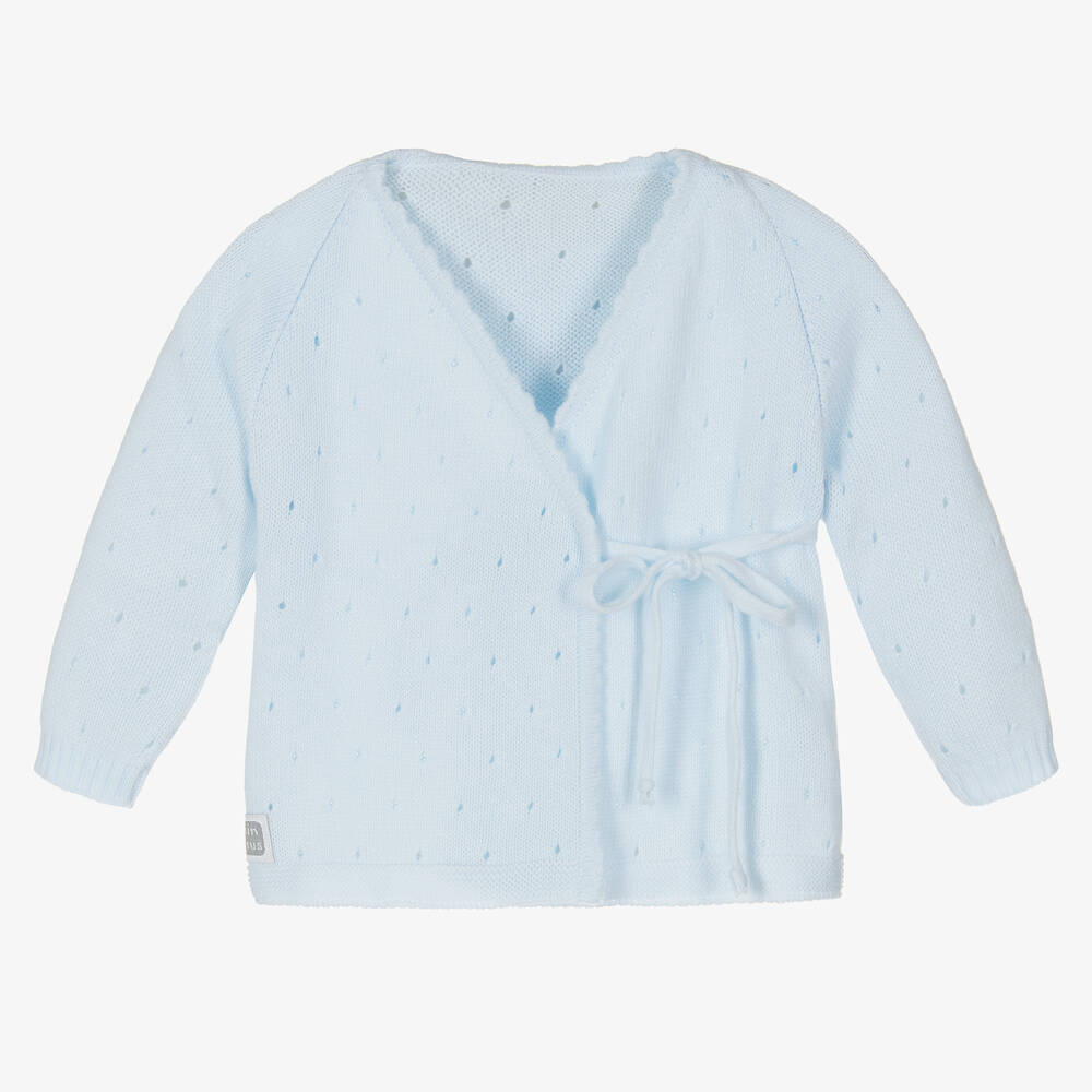 Minutus - Gilet bleu en tricot Bébé | Childrensalon