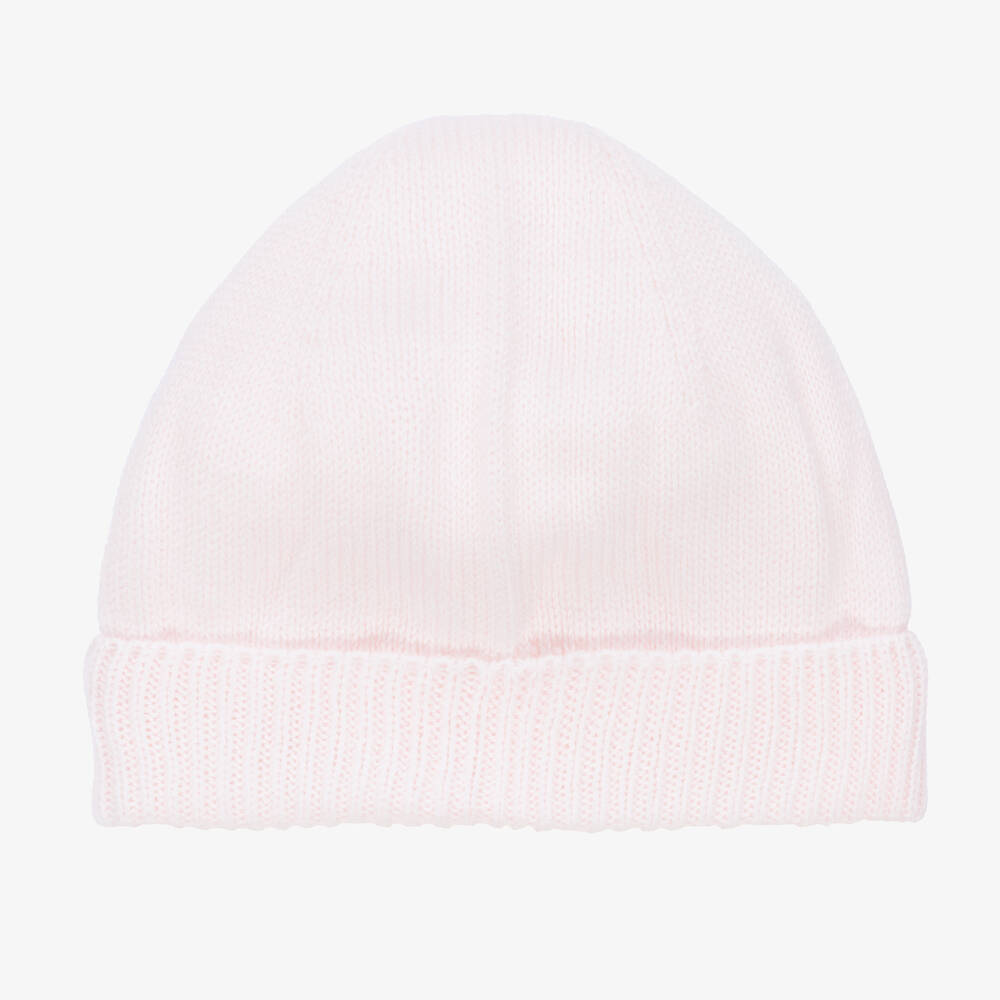 Minutus - Pink Knitted Cotton Baby Hat | Childrensalon