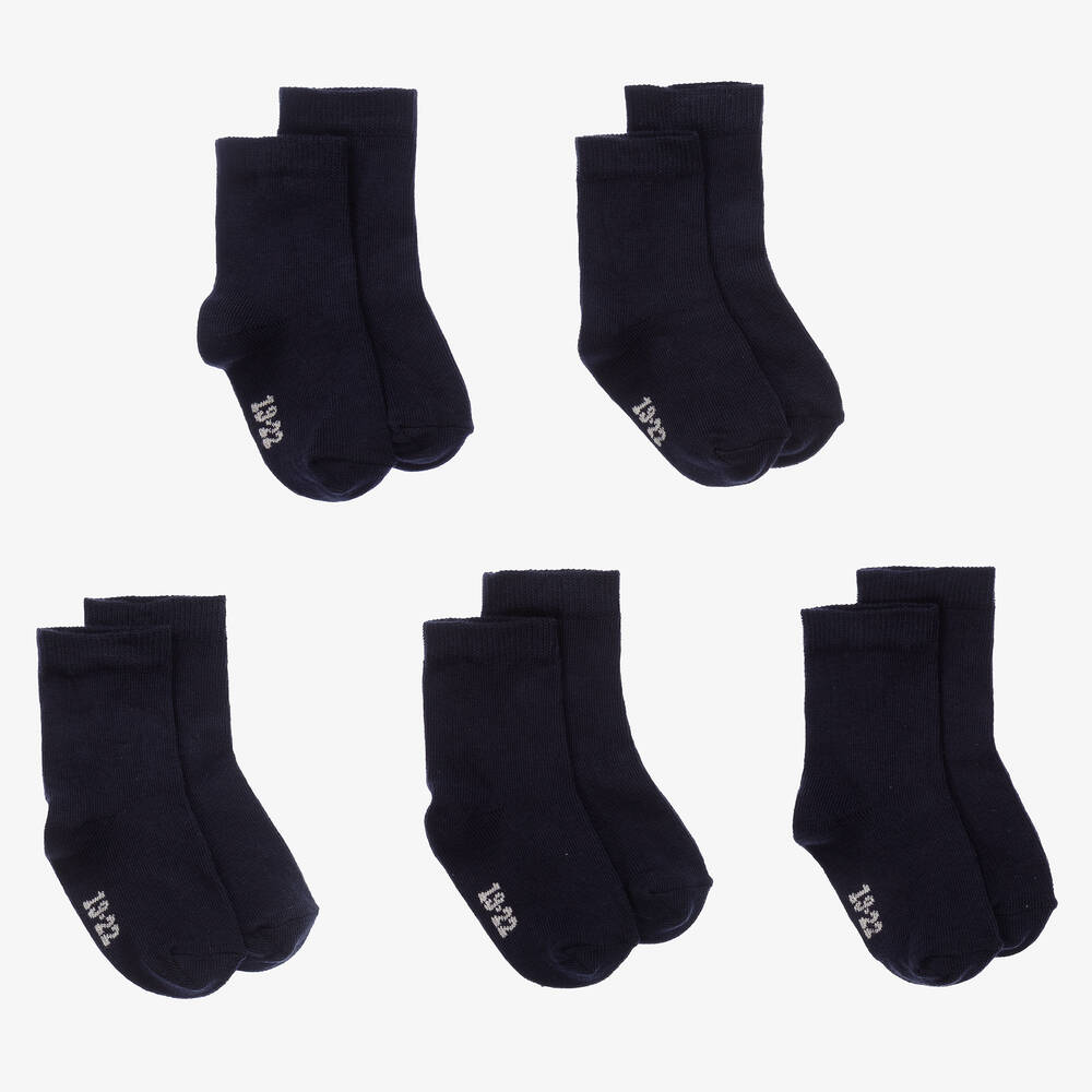 Minymo - Синие хлопковые носки (5пар) | Childrensalon
