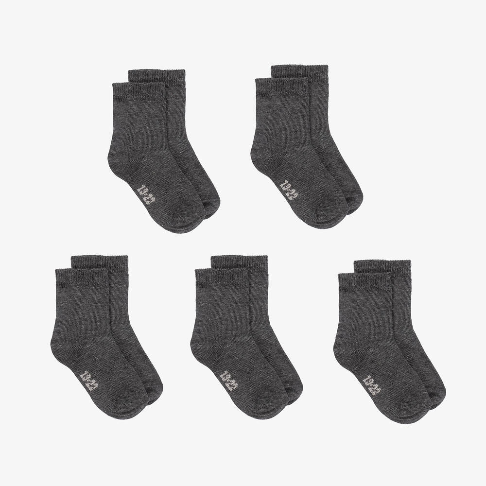 Minymo - Серые хлопковые носки (5пар) | Childrensalon