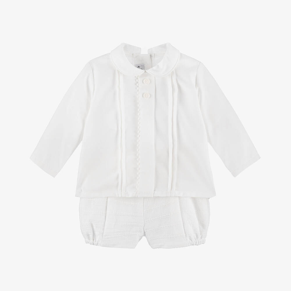 Miranda - Baby Boys Ivory Shorts Set | Childrensalon