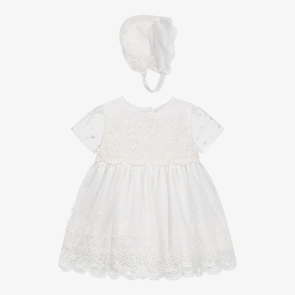 Miranda - Baby Girls Ivory Tulle Dress Set | Childrensalon