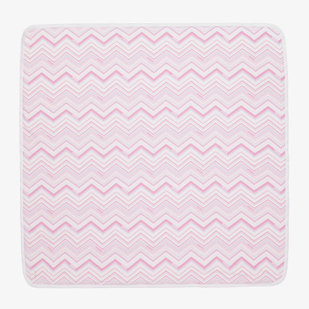 Missoni Girls Pink Cotton Padded Blanket (79cm)
