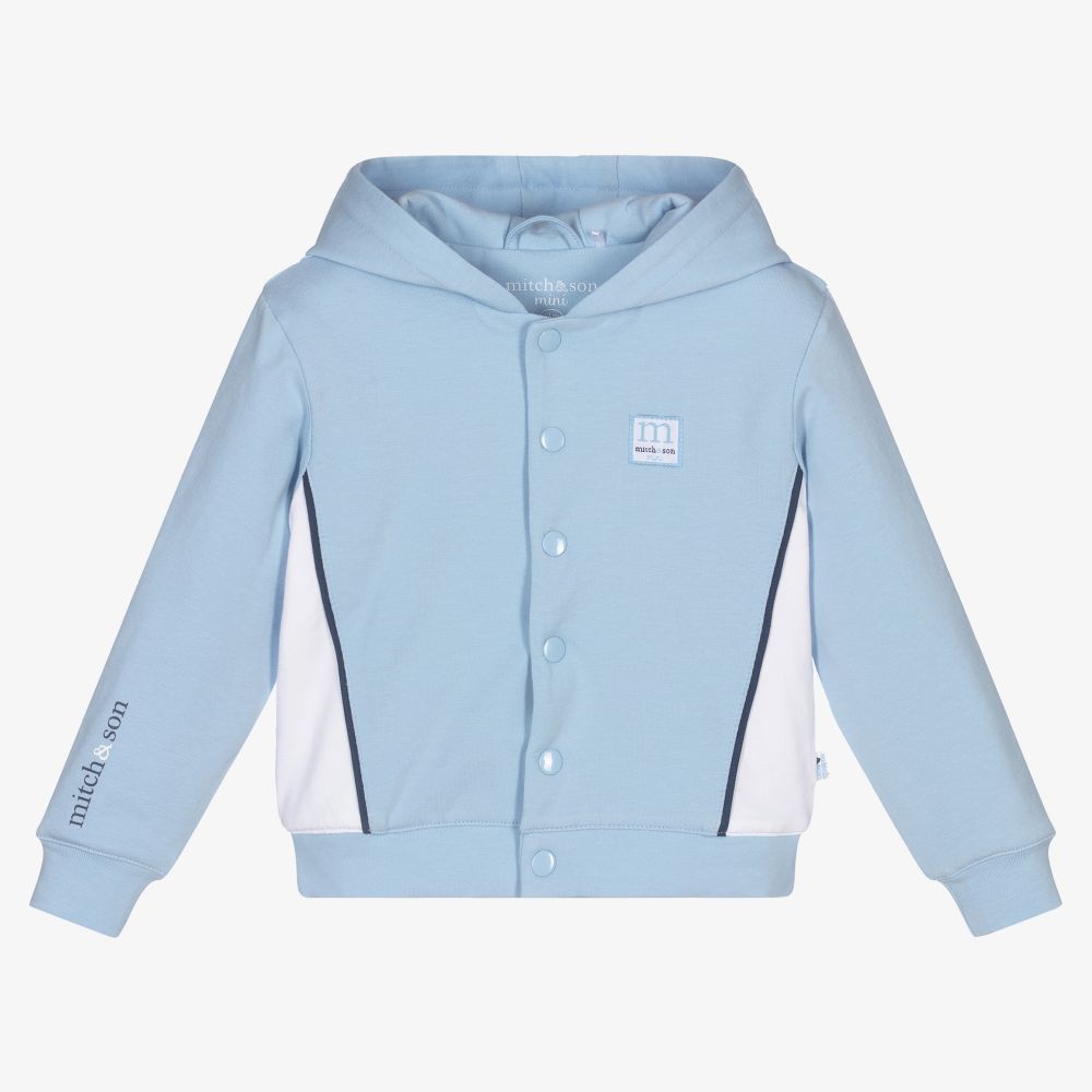 Mitch & Son Baby Boys Blue Hooded Jacket