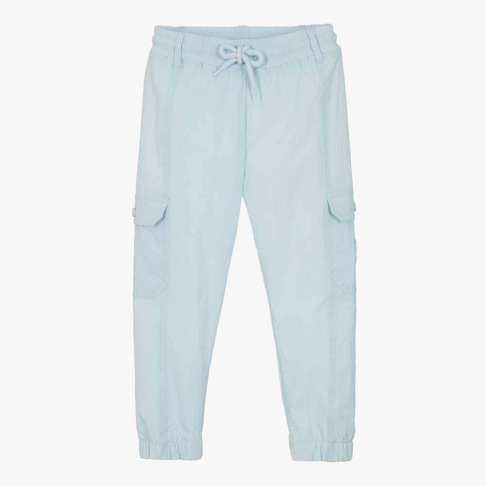 Mitch & Son - Boys Blue Cargo Joggers | Childrensalon