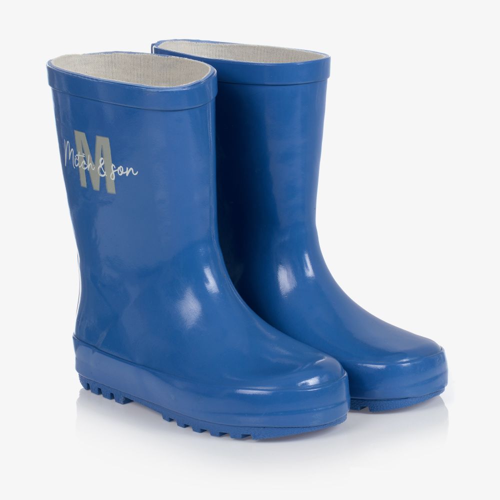 Mitch & Son Kids' Boys Blue Rain Boots