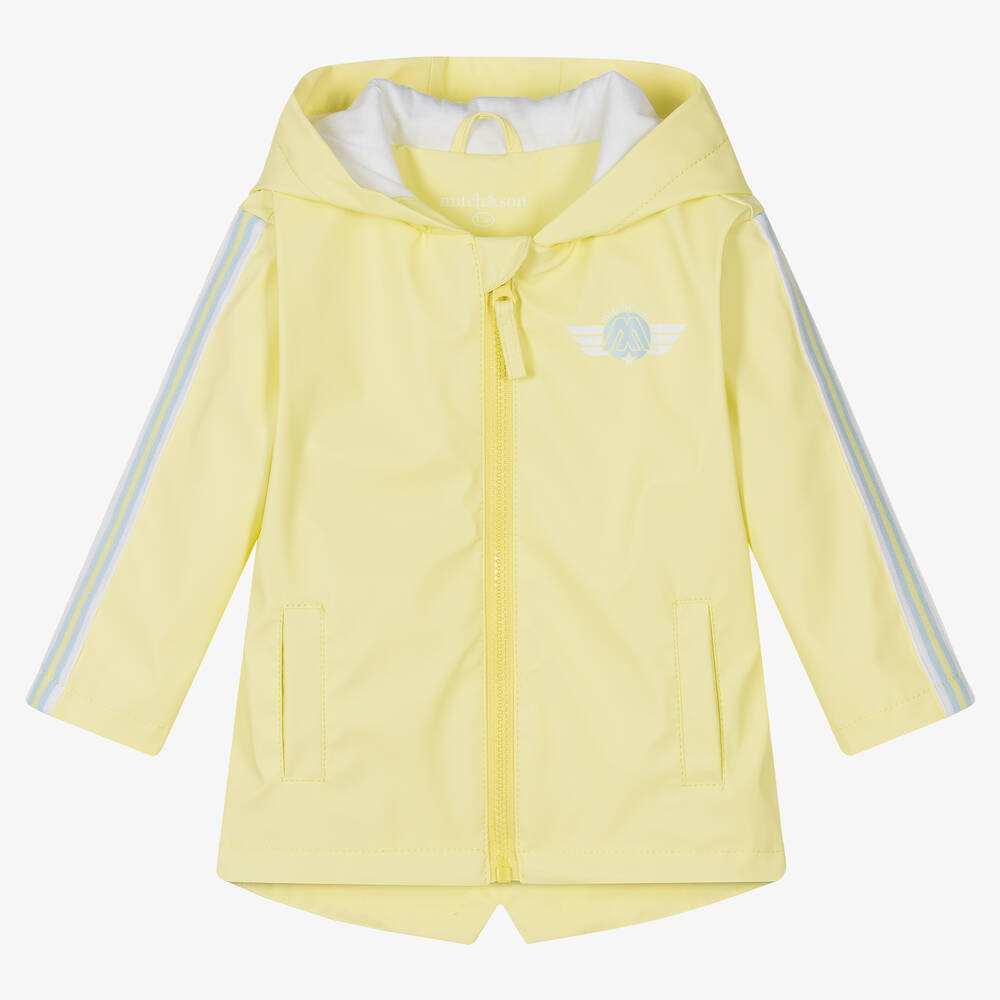 Mitch & Son Babies' Boys Yellow & Blue Hooded Jacket