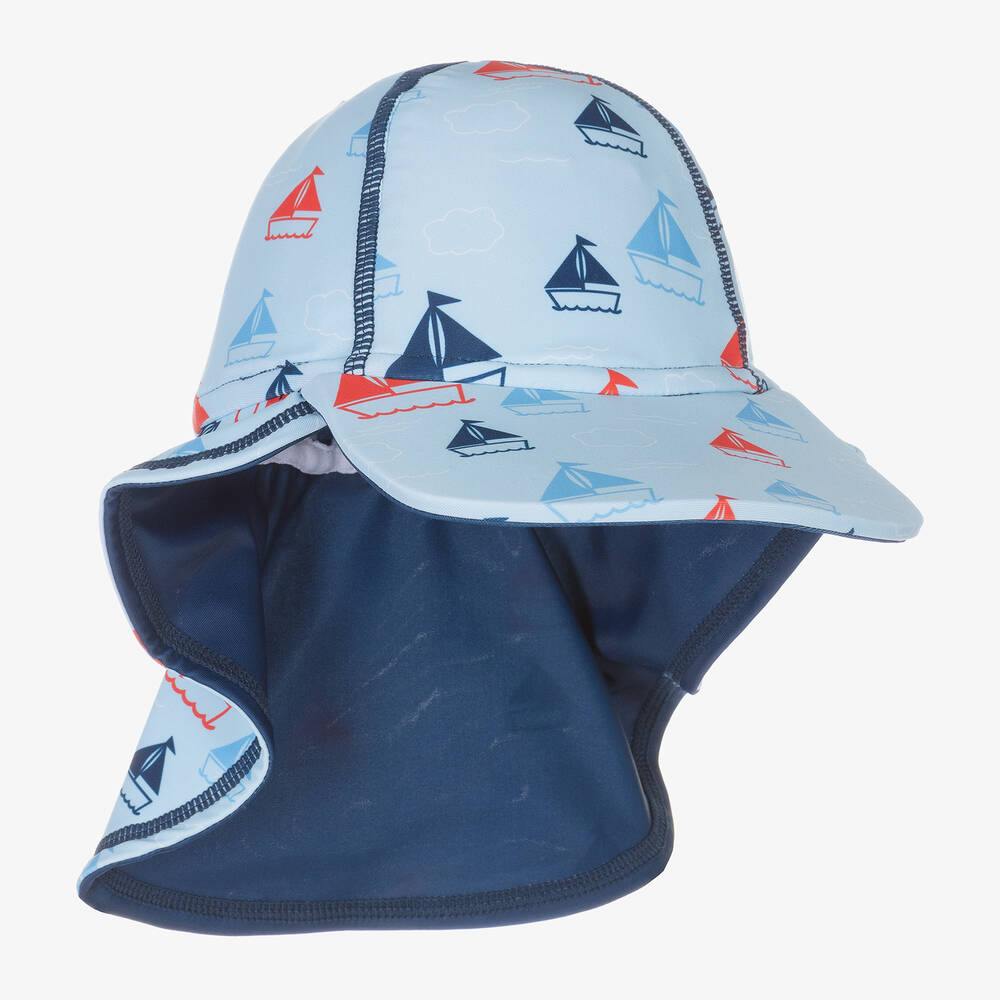 Mitty James - Boys Blue Boat Legionnaire's Hat (UPF 50+) | Childrensalon