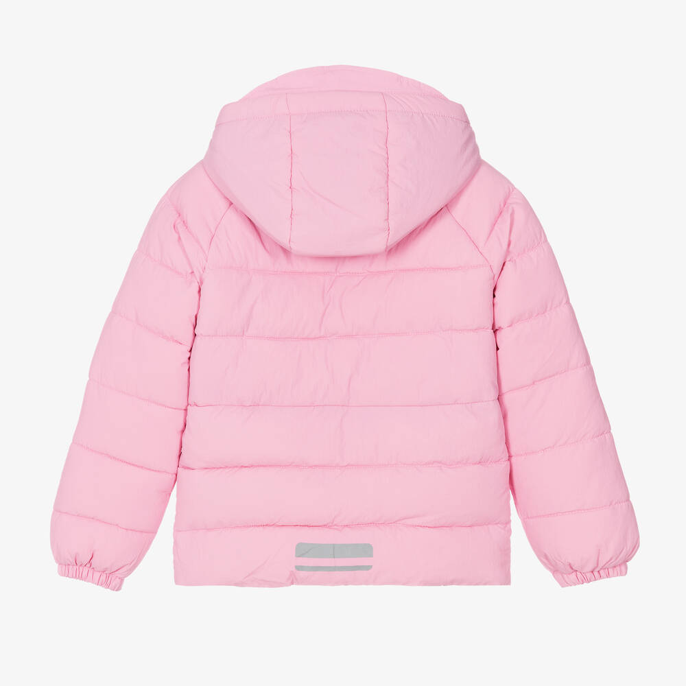 Mitty James - Girls Pink Showerproof Puffer Coat | Childrensalon
